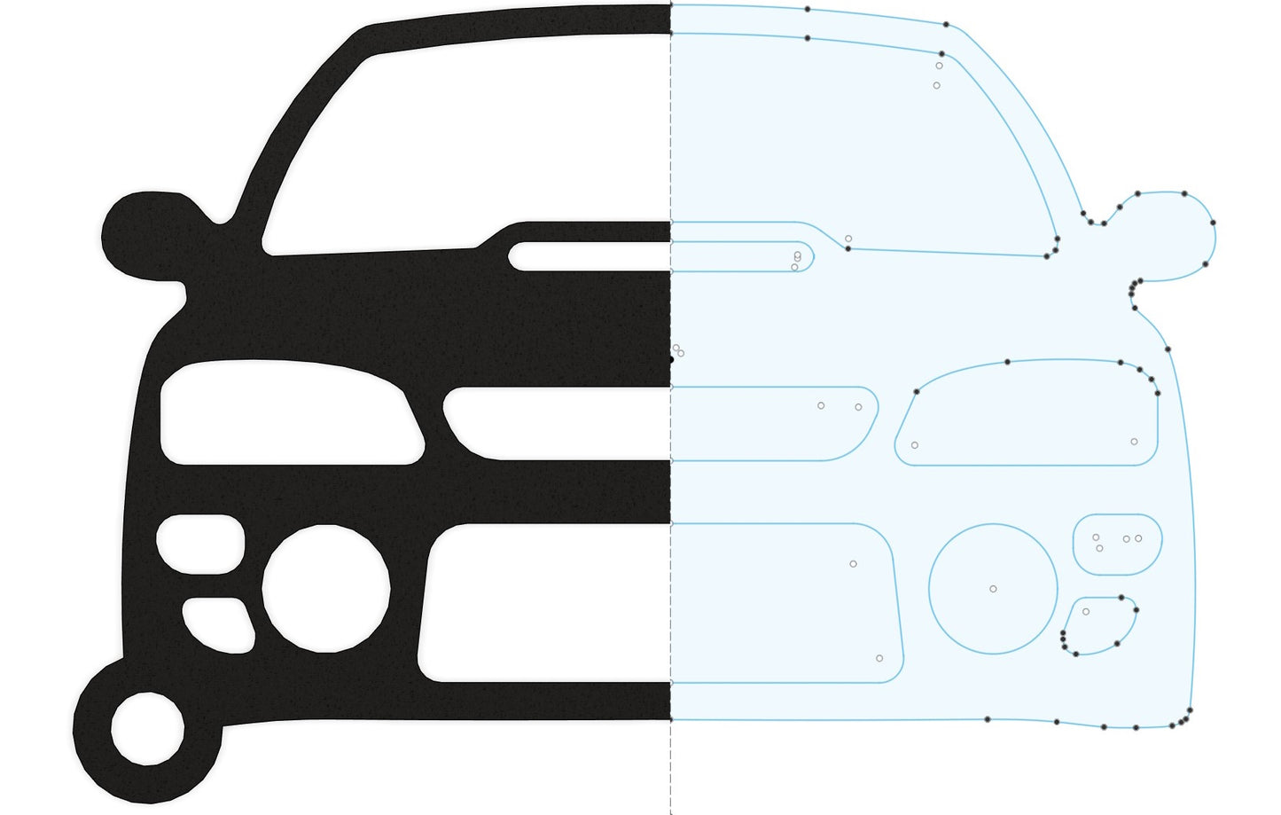 portachiavi Subaru IMPREZA GC8